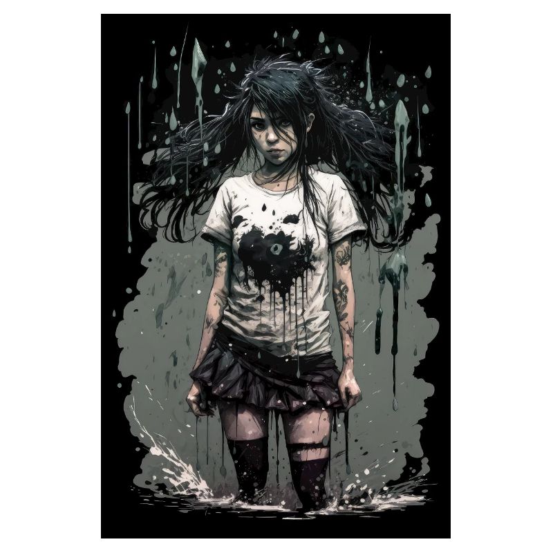 Gothic Mädchen Anime Emo Girl