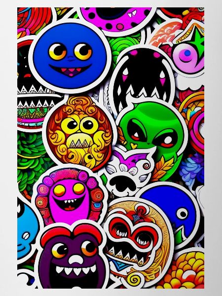 Funny Monsters Stickers
