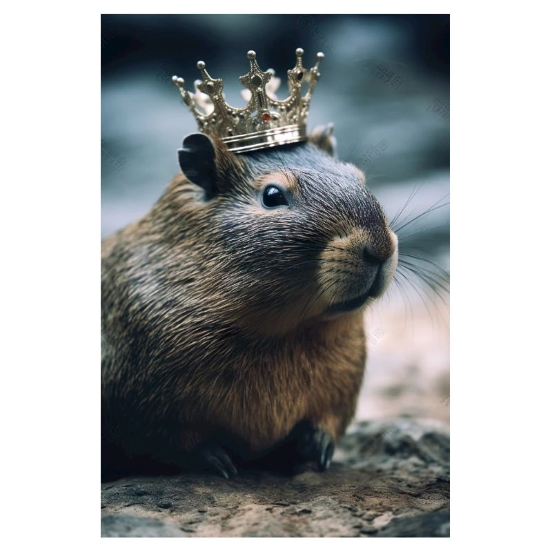 Süßes Capybara Geschenk Krone Niedliches Capybara