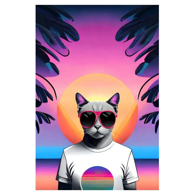 Synthwave Cat