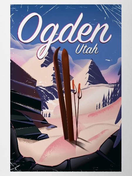 Ogden Utah Ski poster