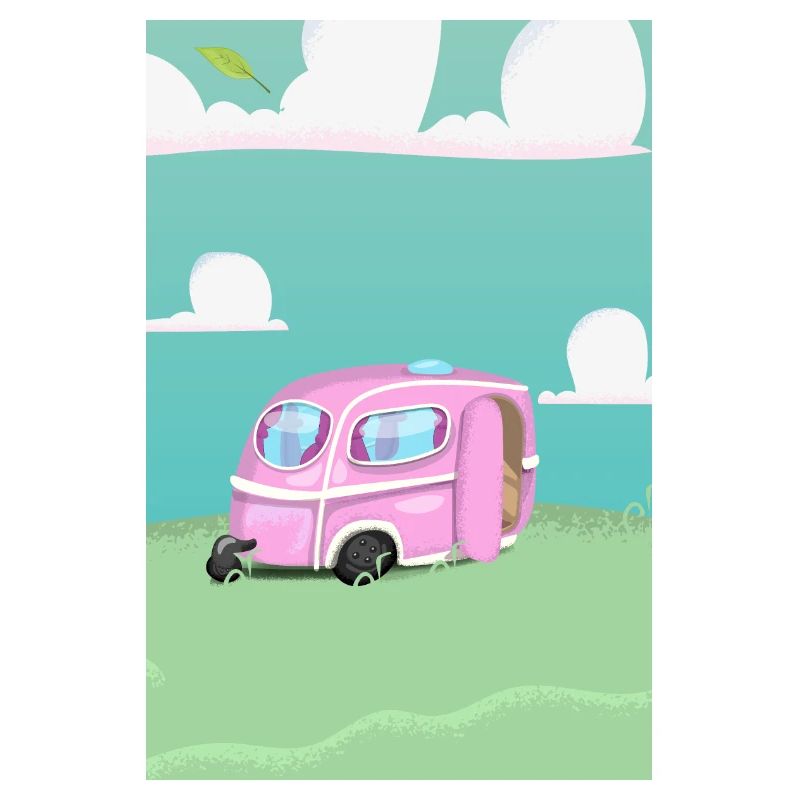 Pink Caravan cartoon