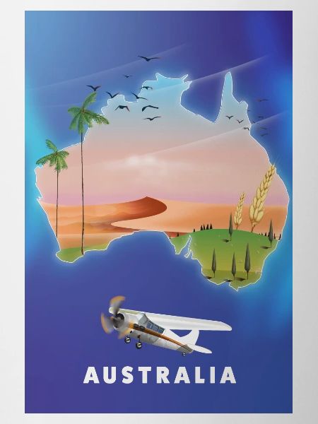 Australia travel map