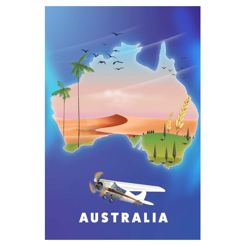 Australia travel map