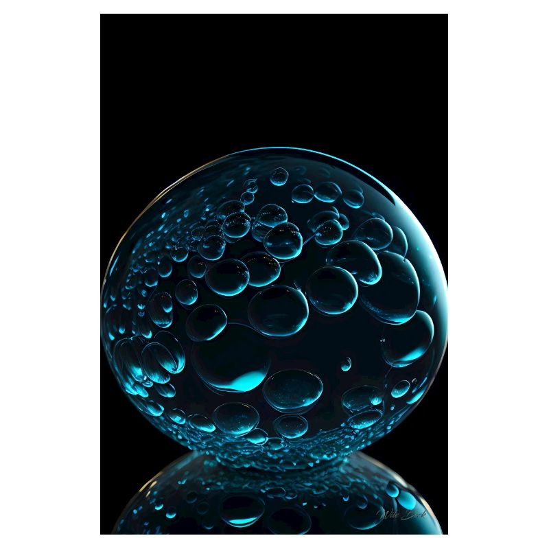 Bubbles in a bubble cyan 2