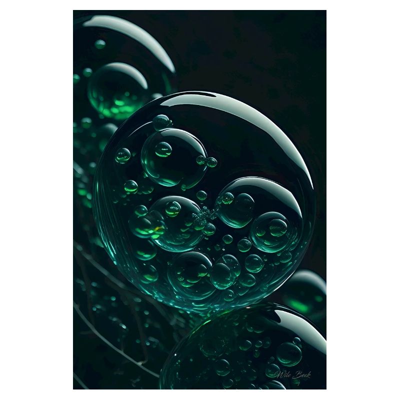 Bubbles in a bubble green 2