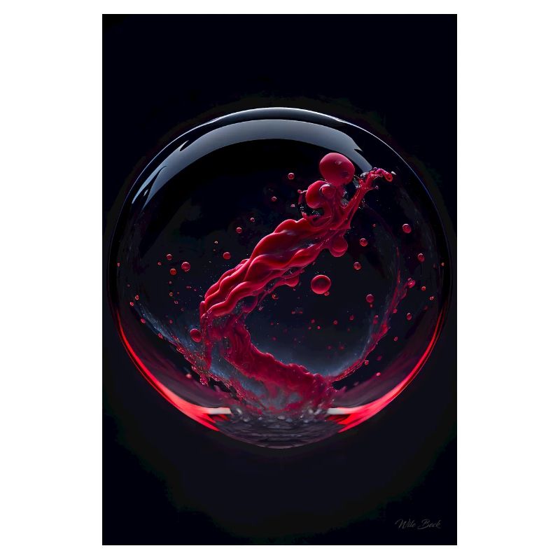 Clouds in a bubble red 2