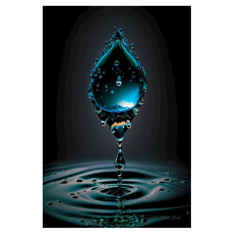 Goutte cyan 2