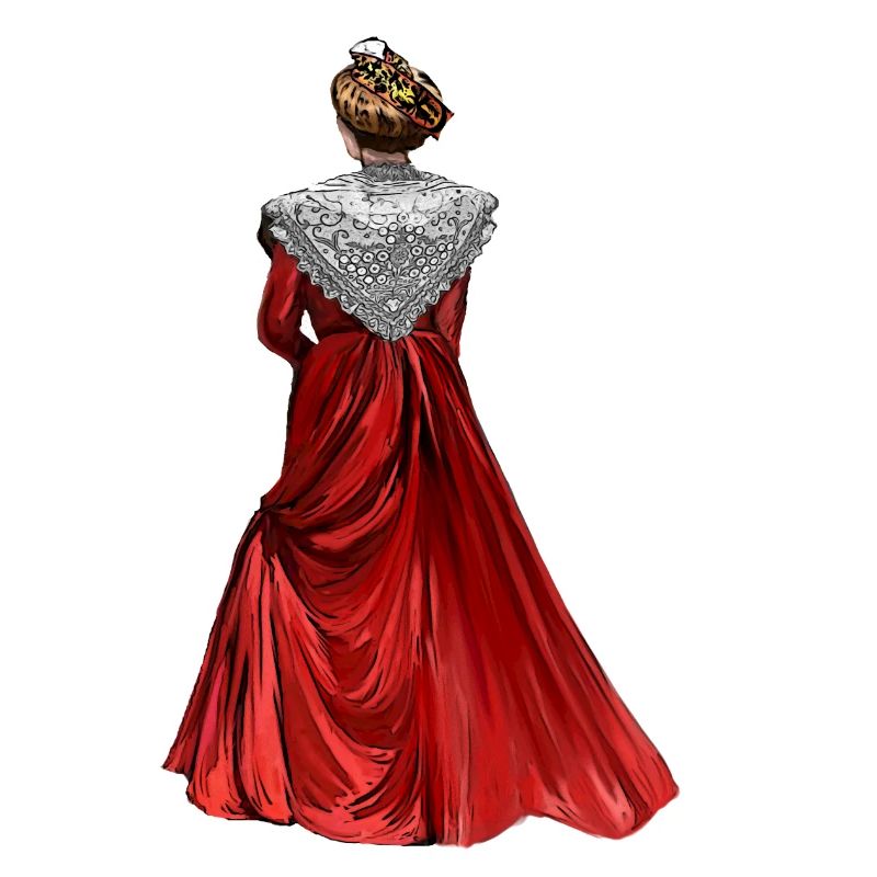 Arlesienne roter Anzug