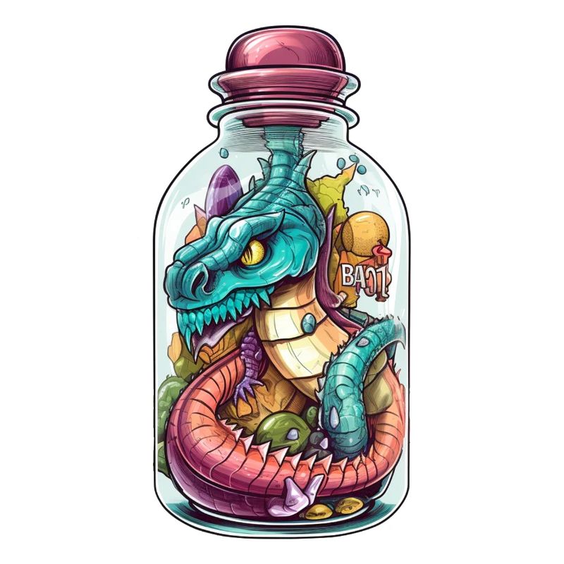 Dessin de tatouage de basilic