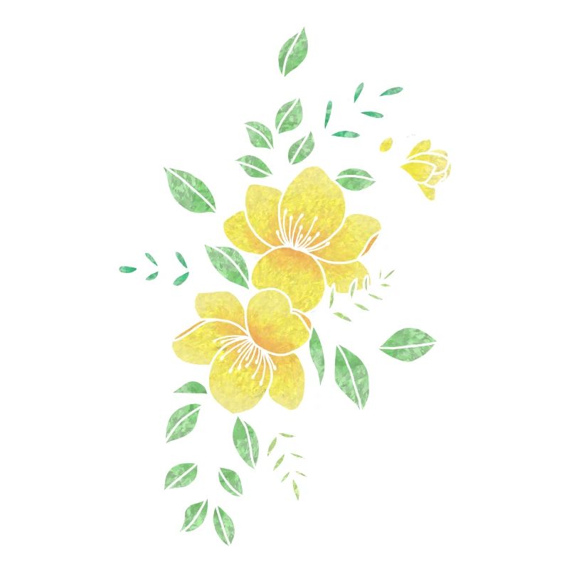 Fleur jaune orangé