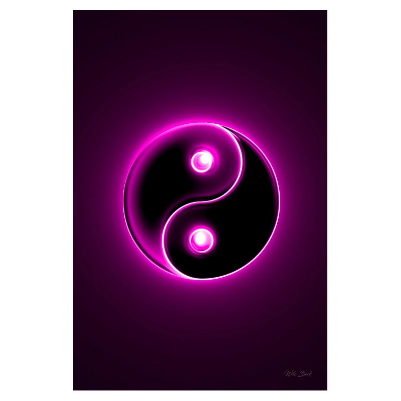 Yin Yang magenta 2