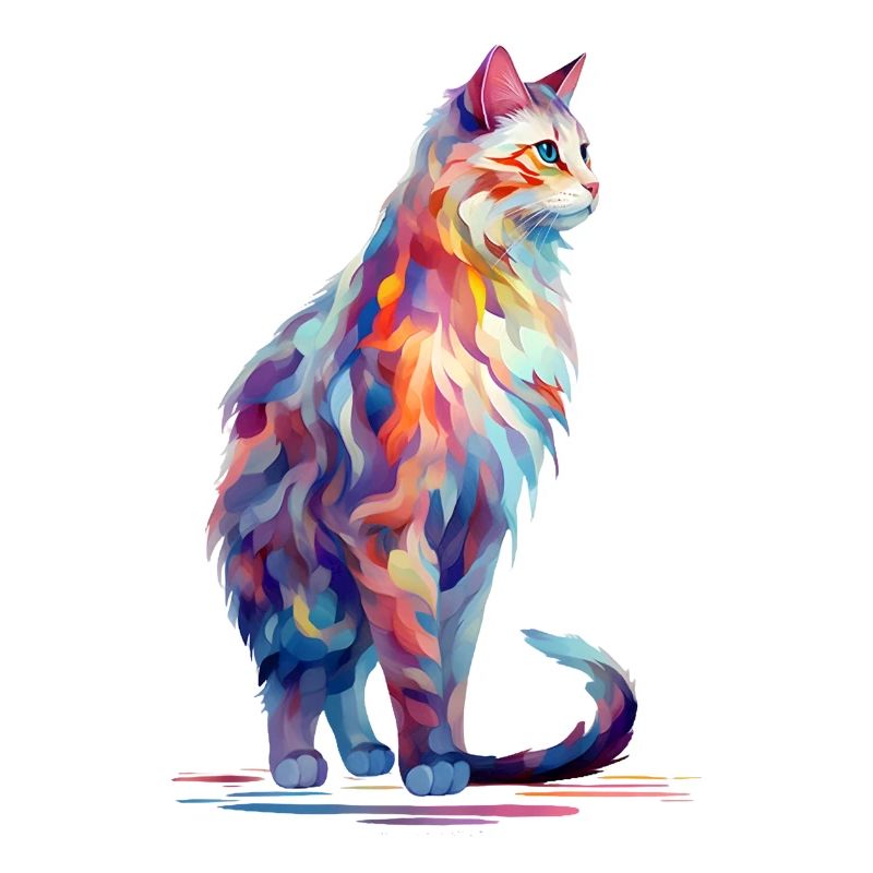 Chemise Painted Cat ARt Design