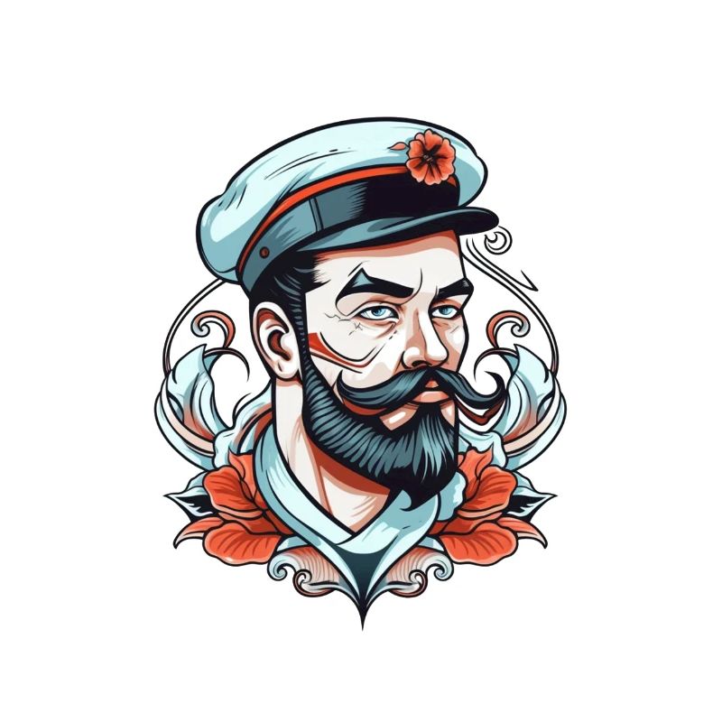 Captain Neo Dessin de tatouage traditionnel