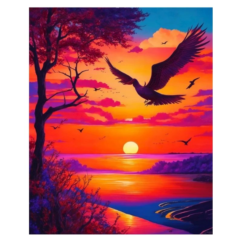 Artwork Grafik majestätisch lebendige Farbe prächt