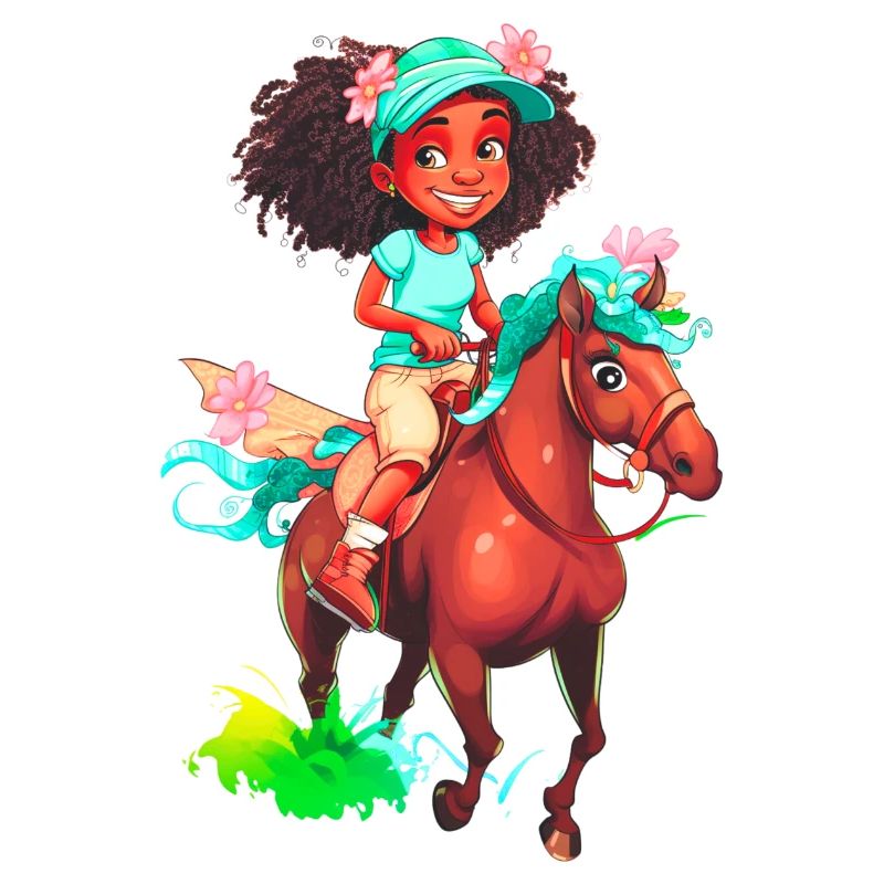 Fille à cheval
