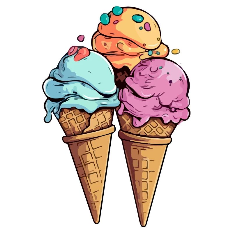 Cherry pistachio melon ice cream