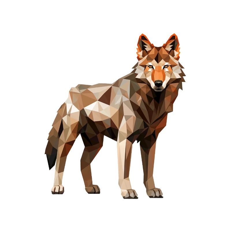 Dessin géométrique Wolf