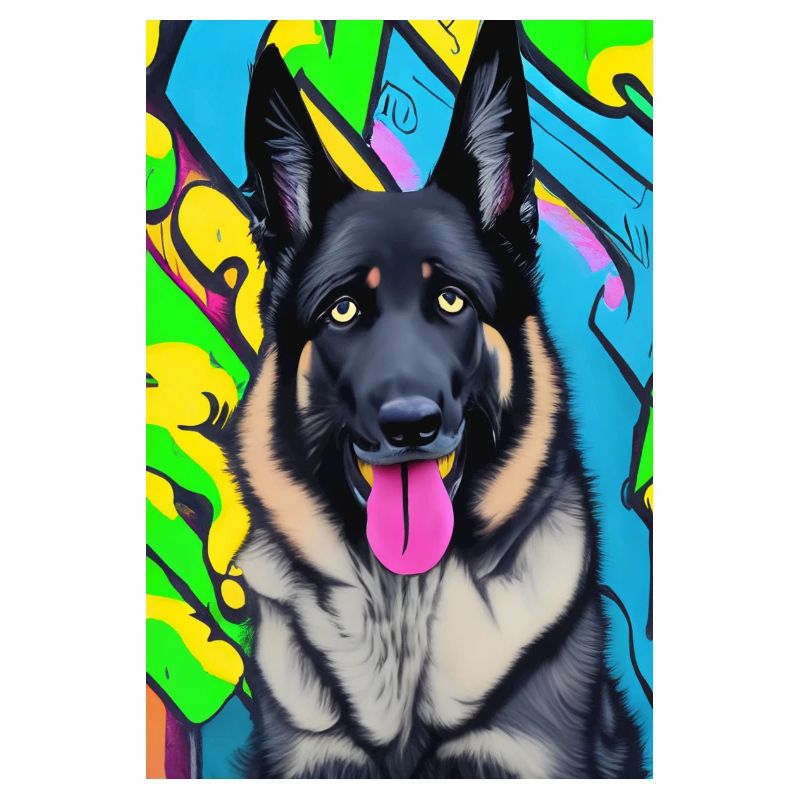 Impression pop art moderne | coloré | Shepard allemand