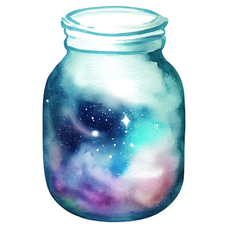 Espace dans un bocal