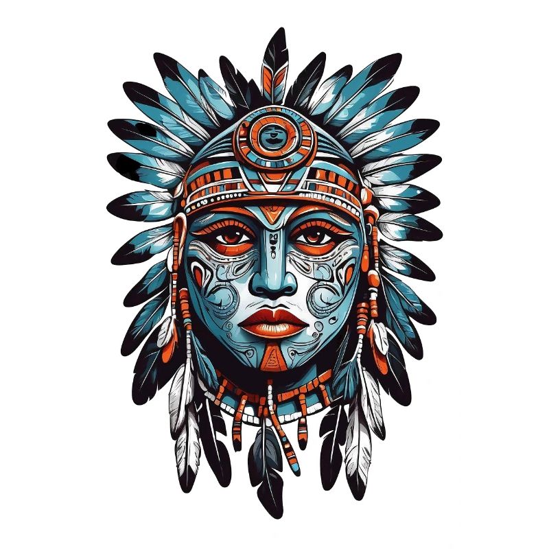 Mask with Feathers