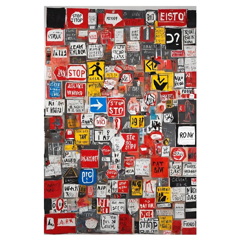 Tee-shirt Sweat "Patchwork Urbain Stop"