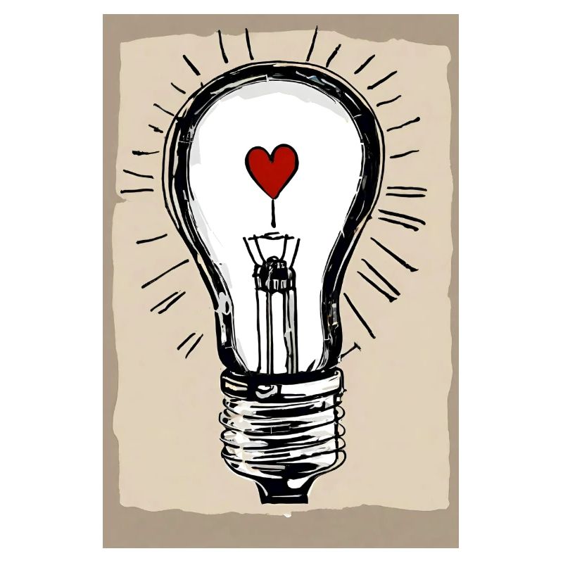 Poster "Amour Éclairé Tee"