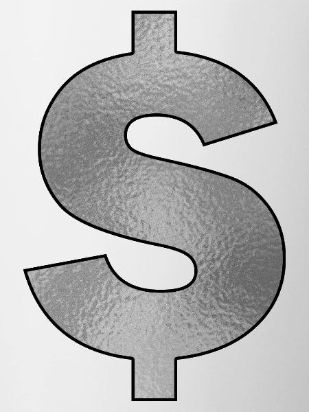 Dollarzeichen Silber