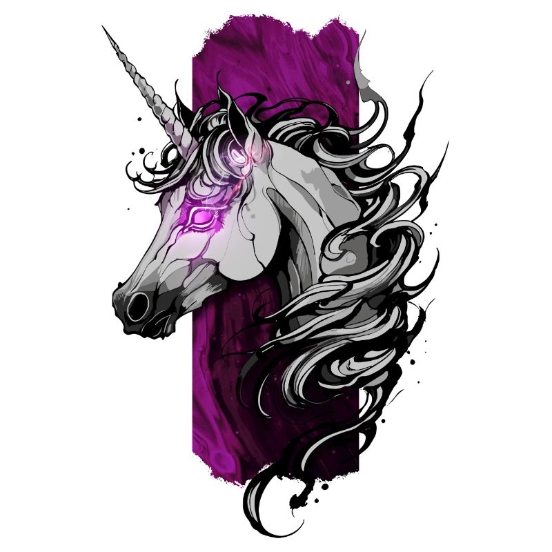 Enchanted Radiance : Licorne avec éclat rose