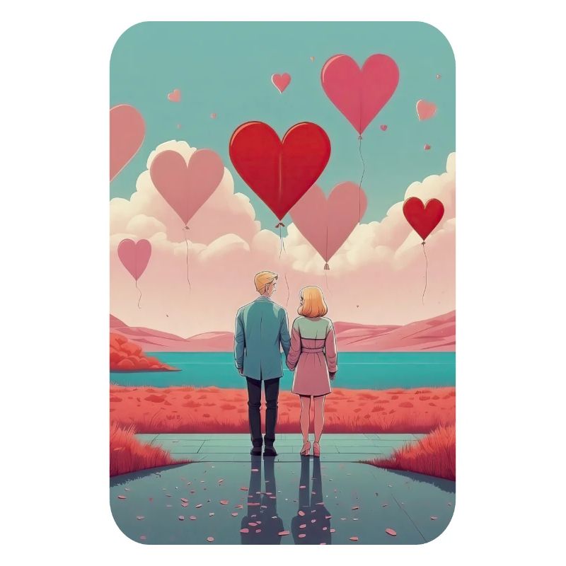 Paar am Valentinstag