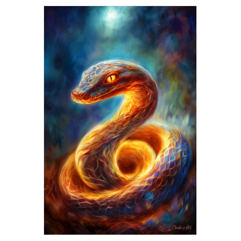 Magic snake - illustration