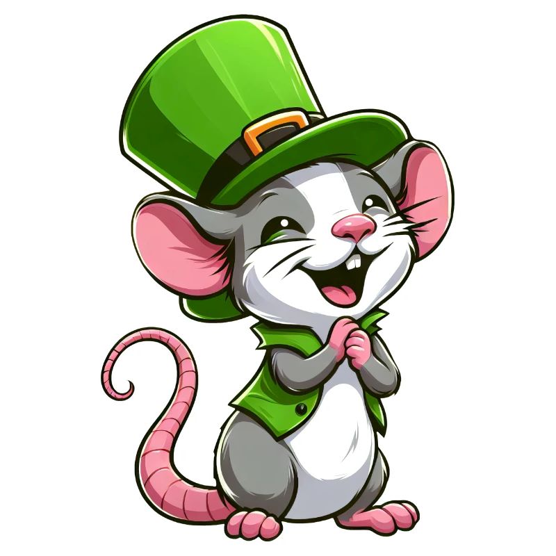 Rat mignon de la Saint-Patrick