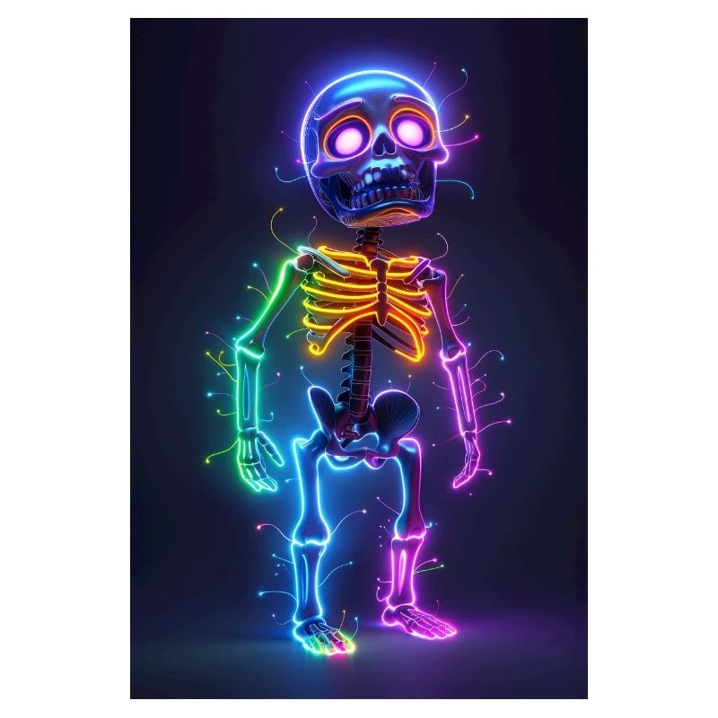 Neon Skelett | AI