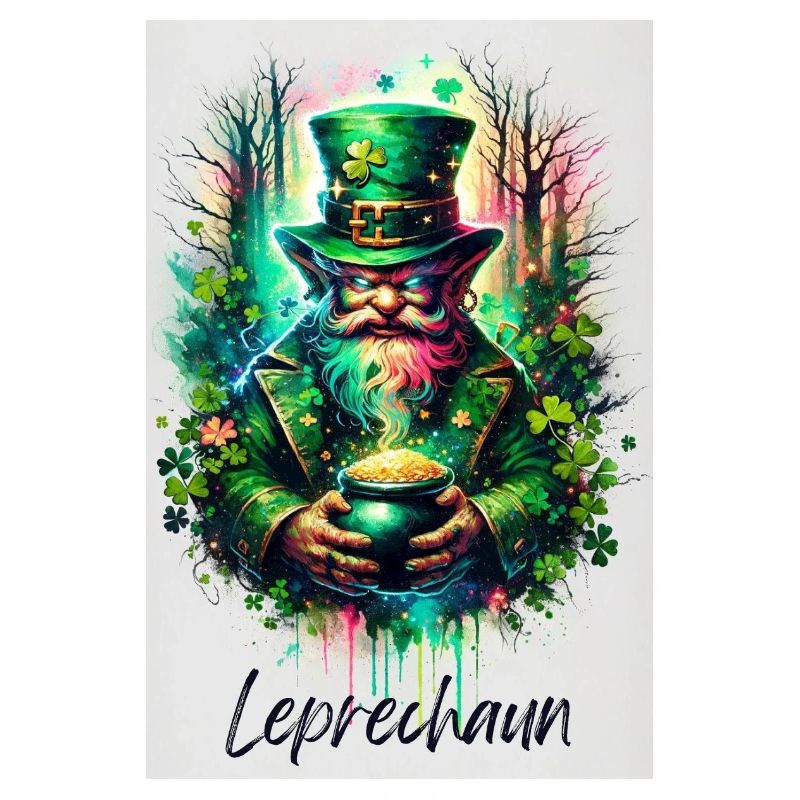 Leprechaun - Petit peuple - Aquarelle et Féerique