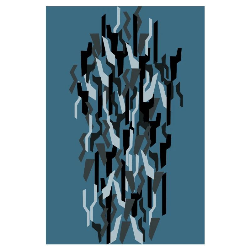 Camouflage Art Blue Gaming