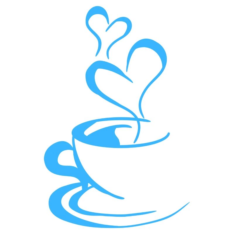 Blaue Kaffeetasse