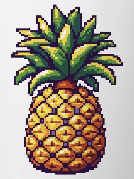 Icône pixel ananas