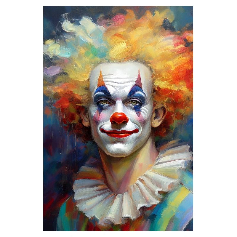 Portrait d’un clown coloré 1