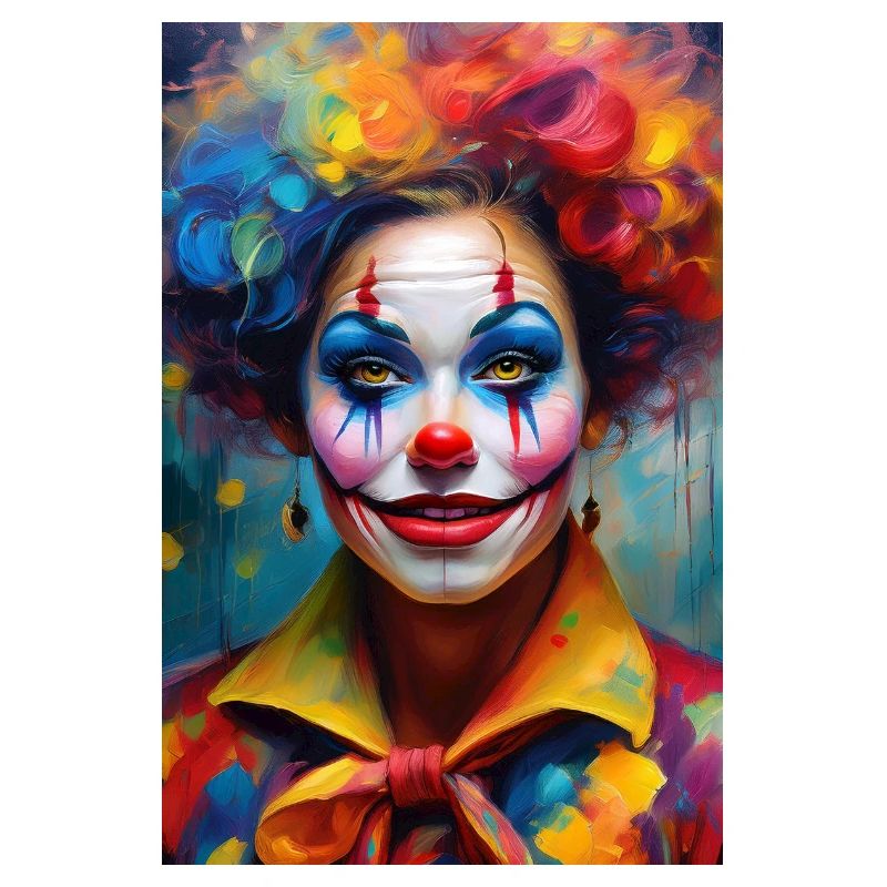Portrait d’un clown coloré 4