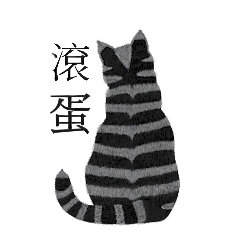 Chat rayé