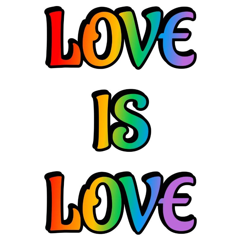 Regenbogen-Liebe ist Liebe