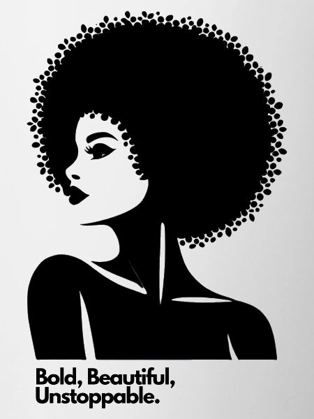 Afro Queen Silhouette