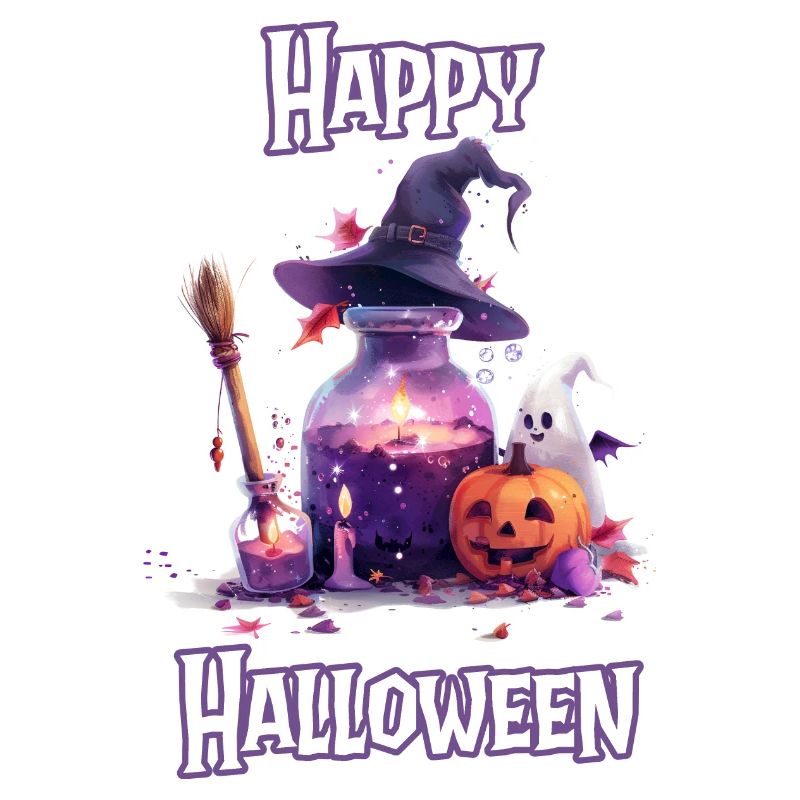 Halloween – Happy Halloween Witch’s Kitchen with Ghost