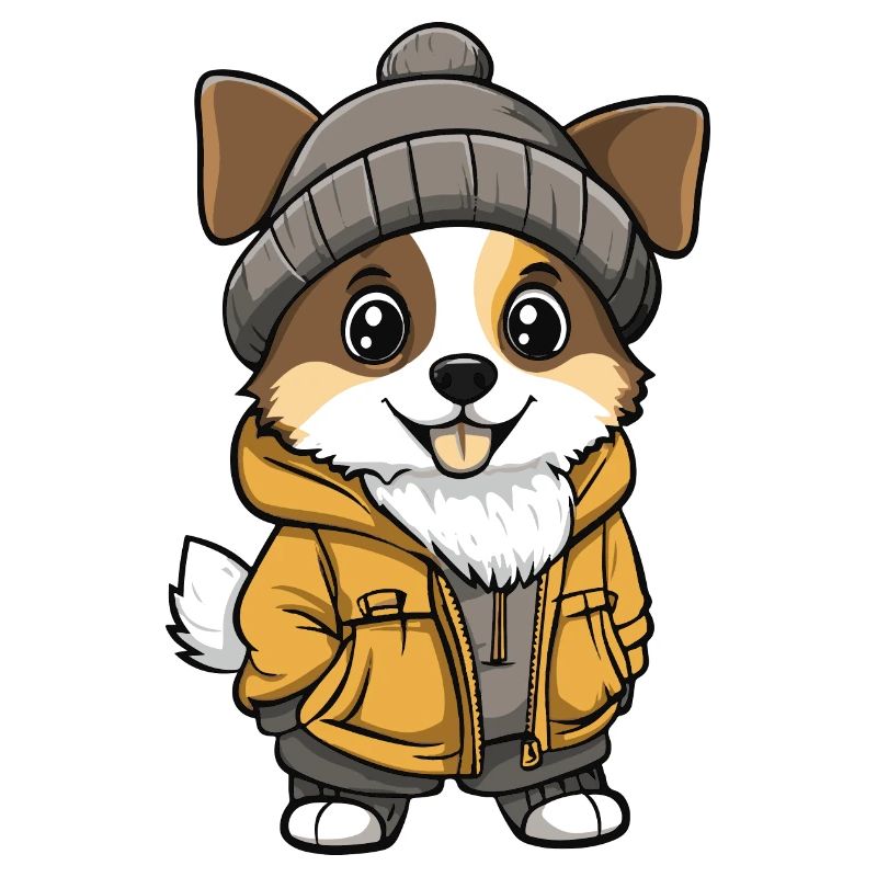 Australian Shepherd Dog Winter
