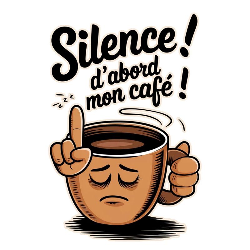 Sei still! Zuerst mein Kaffee