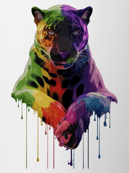 Schwarzer Panther Großkatze