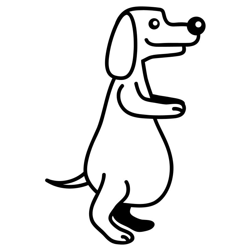 Hund Dicker Bauch Übergewicht Lustig Cartoon Comic