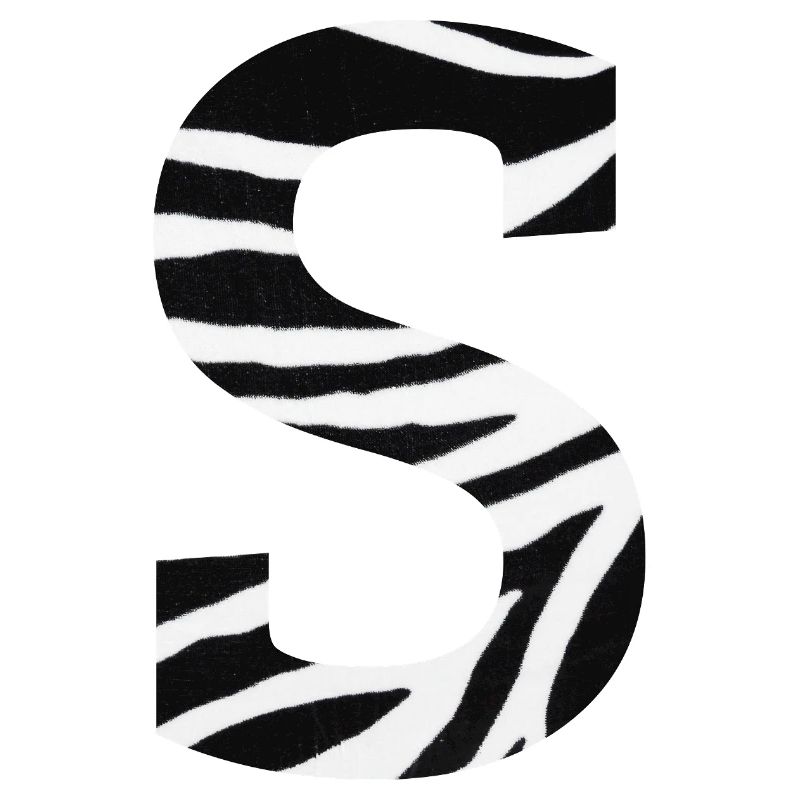 Buchstabe s Zebra