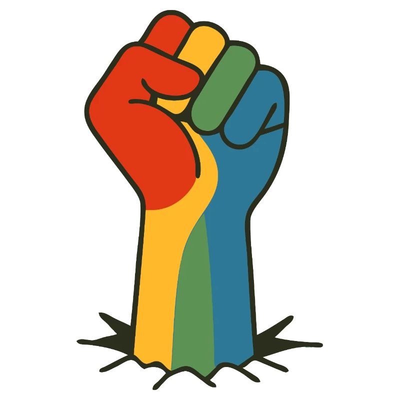 Regenbogenfaust PRO DIVERS | LGBTQR+