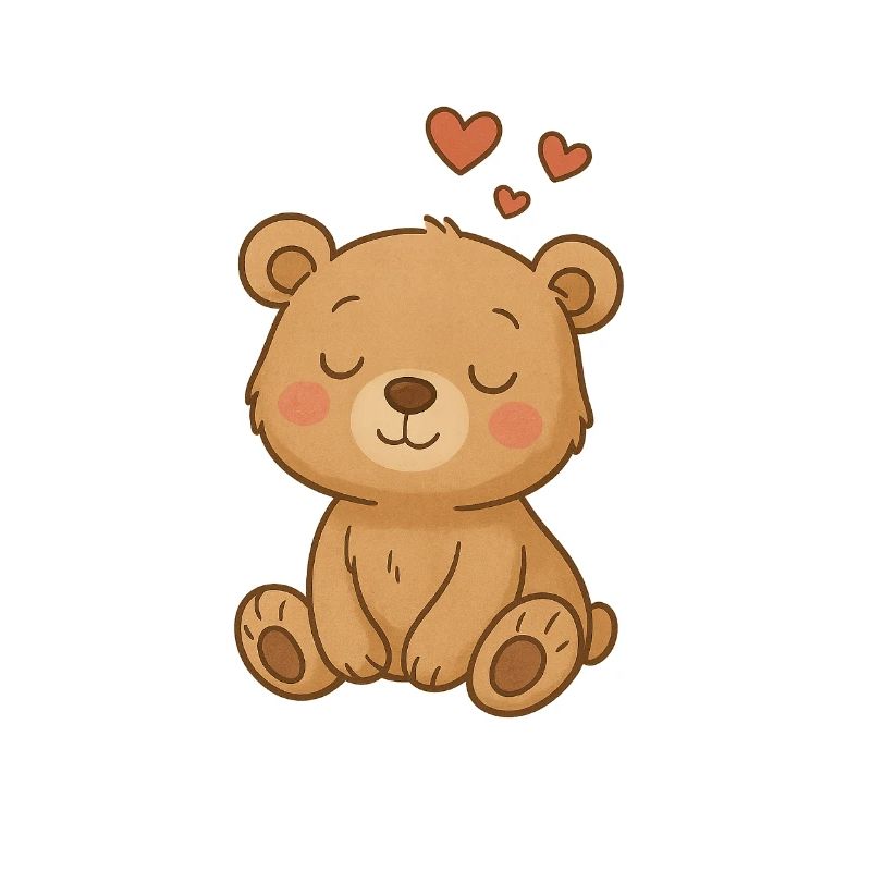 Bébé ours rêveur
